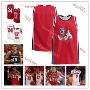 Maillot de basket-ball Isaac Taveres Fresno State Bulldogs Zaylon Thomas Steven Vasquez Jr. Jalen Weaver Donavan Yap Jr. Aj Robinson Fresno State Maillots cousus sur mesure