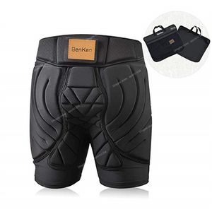 BenKen Pantalones a tope de esquí Protección de cadera Protector a tope para andar en monopatín Esquí Montar Ciclismo Snowboard Carreras por tierra Almohadillas para armadura EsquíPantalones de esquí armadura