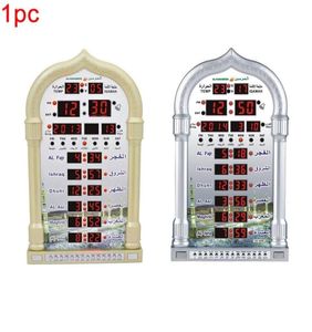 Reloj islámico Led Azan, reproducción de música, regalo, mesa de pared, mezquita, calendario de oración musulmana, decoración del hogar, recordatorio del tiempo, Ramadán automático Y207820990