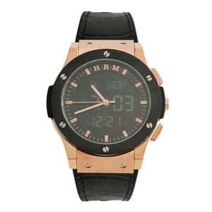 Montre Azan musulmane islamique pour toutes les prières avec le temps Fajr Priez Qibla Boussole Hijri Calendrier Bracelet en cuir véritable en acier inoxydable T200409