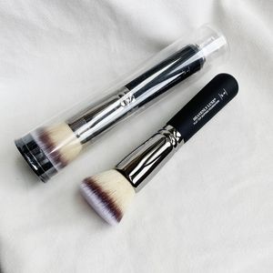 IT Heavenly Luxe Flat Top Buffing Foundation Makeup Brush #6 avec tube - Outil de beauté de mélange de cosmétiques liquides/crèmes de luxe de haute qualité