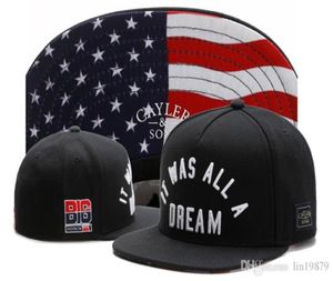 C'était tout un rêve américain Flag Men Femmes Snapback Hip Hop Caps Unisex Outdoor Sports Baseball Cap chapeaux Bone Whole6187288