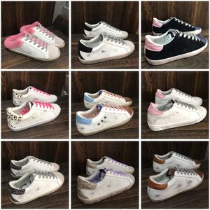 Italie Brand Golden Sneakers Gooseity Star Italie Brand Super Star Sneakers Designer Femme Golden Rose Hot Rose Casual Chaussures Luxury Classic White Doold Sequin Dirty Su 7wkn