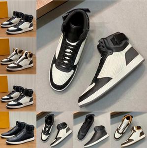 Italie Design célèbre marque haut de gamme Rivolis hommes baskets chaussures marron blanc noir cuir de veau à lacets semelle en caoutchouc fête mariage skateboard vente en gros chaussures EU38-46