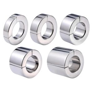 Artículos Otros artículos de belleza de la salud Cockrings magnéticos Metal Scrotum Cortadora de bolas Cortadora Testica Peso de acero inoxidable Riestradizo RI