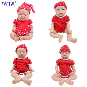 IVITA 100 Silicona Reborn Baby Dolls Pintado Realista Nacido Realista Bebe Doll Juguetes al por mayor para niños Regalo de Navidad 240304