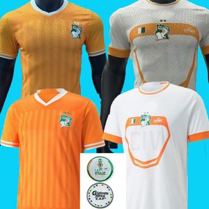 Costa de Marfil 2023 2024 Costa de Marfil equipo nacional camisetas de fútbol DROGBA KESSIE ZAHA CORNET HOMBRES HOMBRES HOMBRES Maillot de Foot Football Man Uniformes FANS PLAYER VERSION final