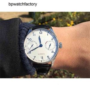Iwcity Luxury Mens Watch Mechanical Watch Portuguese 40 mm Santous Pilot, siete medidor de cinturón real adecuado para Berto Fino Swiss ES Movimiento de marca Luminoso