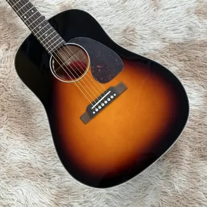 Guitare électrique J45, marque G HH WOOD Sunburst, couleur, livraison gratuite