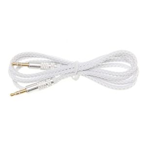 Jack 3.5mm Cable de audio Nylon Braid candy 3.5mm Car AUX Cable Código de extensión de auriculares para teléfono MP3 Car Headset Speaker 500pcs