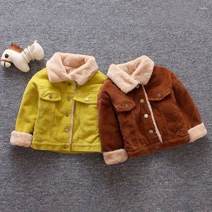 Vestes garçons manteau veste pardessus coton 2023 jaune chaud épaissir velours Sports d'hiver adolescent grande taille enfants vêtements pour enfants