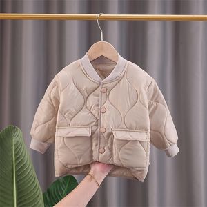 Jackets Children's Parkas Winter Jacket For Girl Boys Winter top Coat Kids Warm Thick Velvet Hooded Baby Coats causal Outerwear 230825