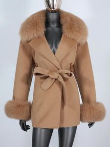 Vestes CXFS 2022 Real Fur Coat Veste d'hiver Veste femme Naturel Fox Collier de fourrure CELART CONSTRAUT