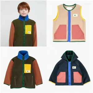 Chaquetas Preventa (envío en octubre) 2023 BC Antumn, chaqueta polar para niños y niñas, ropa de invierno para niñas, abrigo con capucha, chaleco sin mangas