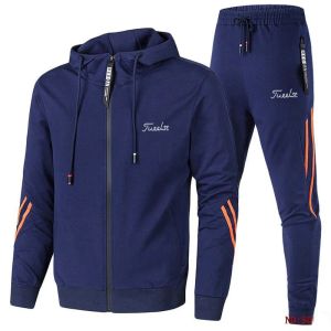 Vestes printemps et automne hommes veste de Golf ensemble nouveau sweat à capuche zippé + pantalon ensemble de sport Golf décontracté deux pièces ensemble