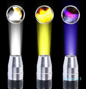 Jade Identification Torch 3 IN 1 LED Sources lumineuses Lampe de poche UV dédiée portable Pierres précieuses ultraviolettes Bijoux Ambre Argent 2111315569 51