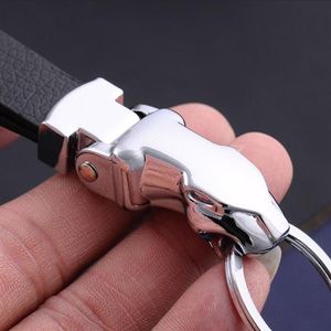 Jaguar Bmw Audi Vw Skoda Mercedes Hyundai Léopard Panthère Métal Cuir Porte-clés Porte-clés Porte-clés Chaîne Buckle281w