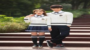 Uniforme escolar japonés de Corea para niñas, conjunto de ropa escolar británica de algodón para estudiantes de invierno para hombres y mujeres 4331318