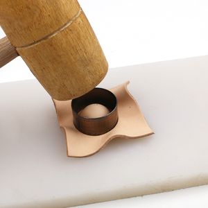 Japan Steel Blade Rule Die Cut en acier Punch Round Circle Couper Moule de moule Dies pour le coupe-cuir pour artisanat en cuir