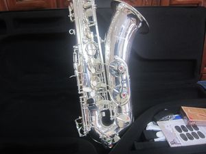 Japón YANAGIS Saxofones tenores totalmente plateados T-W020 Instrumentos musicales de jazz Saxofón de alta calidad Tono hermoso con boquilla Cañas Cuello Funda de cuero