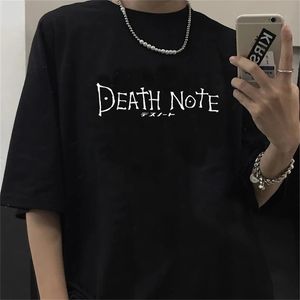 Anime japonés Death Note Camiseta Hombres Kawaii Camiseta de dibujos animados Bleach Ichigo Camisetas gráficas Misa Manga Tops de verano Camiseta unisex Hombre 220607
