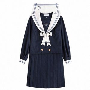 Uniforme japonais JK Star Mo Fantasy JK Jupe uniforme, Day Lip, Femme Sailor's Dr, Costume uniforme à manches lg japonaises NN-S6B 69Me #