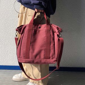 Sacs pour femmes de style artistique coréen japonais Sacs en toile de grande capacité Étudiants, Sacs d'école, Sacs à bandoulière Bandoulière Sacs à main minimalistes de voyage 240315