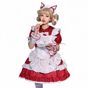Femme de ménage japonaise Dr Sweet Lolita School Girl Party Show Love Live Cosplay Costumes Anime Plus Taille Uniforme de serveur de café 2023 H3ss #