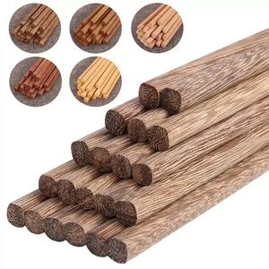 Palillos de bambú de madera Natural japonesa salud sin laca cera vajilla Hashi C0511