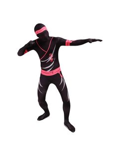 Ninja Ninja Samurai Cosplay Catsuit Traje Impresión y patrón de teñido Lycar Traje Zentai