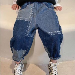 Jeans Garçons Et Filles Pantalon Hip Hop Style Japon Coréen Irrégulier Tendance Lâche Casual Confortable Automne Hiver Pantalon