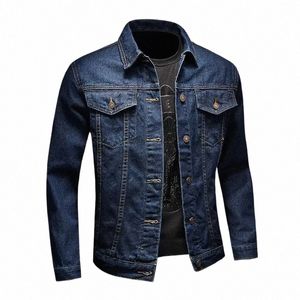 Jeans Abrigo para hombres Azul Otoño Slim Fit Denim Chaquetas Hombre Precio barato Diseñador elegante Vintage Cowboy Loose Winter Outerwear Low K5bK #