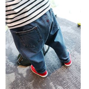 Jeans Enfants Garçons Printemps Casual Taille Haute Mignon Bébé Garçon Sarouel PP Collapse Pantalon Pantalon Denim 230616