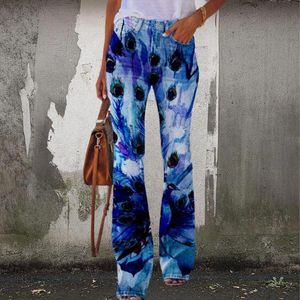 Jeans simples pas cher mode femme automne nouveau jeans féminins 3d imprimé fleur papillon