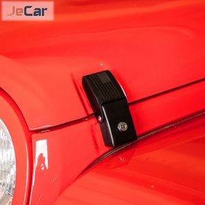 Jecar Car Engine Bloqueo Capatilla Captura con bloqueo de llave para Jeep Wrangler JL JK TJ Accesorios exteriores de la bandera americana