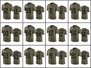 Jerseys Indianapolis''Colts''Men 2 Matt Ryan 56 Quenton Nelson 12 Andrew Luck 28 Jonathan Taylor Mujeres Jóvenes Olive Custom Salute To Service Limited Jersey