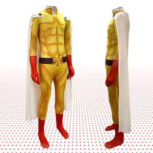 JESAIS SAITAME JUMPSUISSEUR MUSTURES DU BODYS SUIVERHES HALLOWEEN TOUPE ONE-PIEE AVEC COSPLAY CAPE