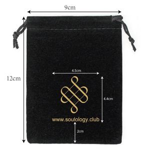 Bijoux 300pcs 9x12cm Black Sac Printing avec logo or + 300pcs Impression en tissu noir avec logo blanc + Expression rapide Expédition