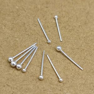 Bijoux 50pcs minuscule billes nez nez étouffage pivot percings 1,2 mm 1,5 mm 1,8 mm 2 mm 2,5 mm nariz bijoux de piercing 925 argent sterling