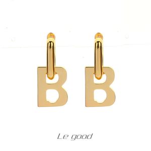 bijoux bb boucles d'oreilles bonne lettre grande boucles d'oreilles en or b