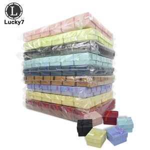 Cajas de joyería 240 unids / lote Cajas de joyería surtidas para organizador Exhibición de joyería 4 * 4 * 3 cm Caja de anillos de colores surtidos Cajas de regalo pequeñas 231216