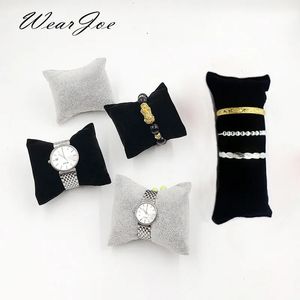 Boîtes à bijoux en gros durable velours perle bracelet montre oreillers d'affichage pour cas bracelet bracelet de cheville porte-montre-bracelet organisateur de comptoir 231201