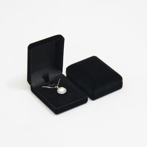 Boîtes à bijoux en gros pendentif collier chaîne paquet de stockage boîte-cadeau doux noir bleu rouge velours cercueil longues boucles d'oreilles bijoux organisateur boîte 230904