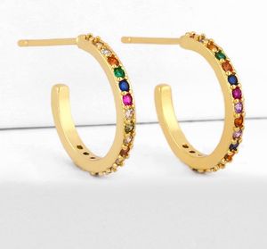 Boucles d'oreilles bijoux zirconia œil gold couleur CZ Crystal Clips pas de boucles d'oreilles percées pour femmes bijoux sdj4e5