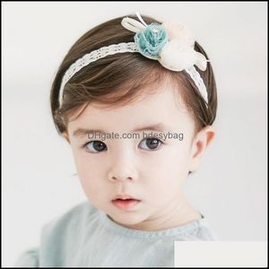 Joyería Jewelryfashion Beauty Girl Baby Headband Toddler Flower Lace Hair Band Barettes Fille Enfant Diademas para niñas Turbante Infantil D