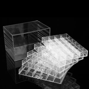 Boîte de bijoux Organisateur détachable Clear 120 Grilles