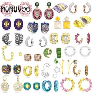 Boucles d'oreilles Swa pour femmes, bijoux originaux, breloques de haute qualité, couleur bonbon Lucent, géométrique, cadeau romantique pour femmes, 2023