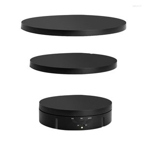 Jewelry Display Turntable, 3 Speeds Electric Rotating Stand with USB Charging, 360° Visualizer for Video Prop Shoes