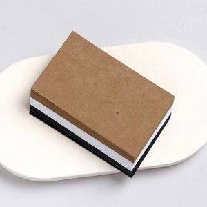 Pochettes à bijoux 50pcs 5.4x9cm blanc noir brun support en carton vierge pour faire personnaliser la carte d'affichage bricolage paquets en gros approvisionnement