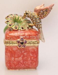 Pochettes à bijoux Est Crystals Wedding Favor Gift Box Trinket Ring Case
